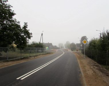 2016 - Przebudowa drogi pow. nr 1288 N Wielki Łęck -Płośnica-Skurpie-Burkat odc. Płośnica-Skurpie od km 6+425 do km 12+450  o dług. 6,025km.