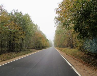 2016 - Przebudowa drogi pow. nr 1288 N Wielki Łęck -Płośnica-Skurpie-Burkat odc. Płośnica-Skurpie od km 6+425 do km 12+450  o dług. 6,025km.