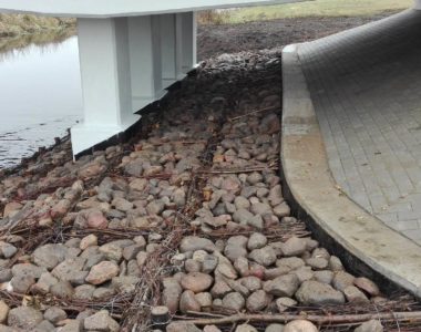 2016 - Przebudowa mostu i dojazdów w miejscowości  Gnojenko,w km 7+541 drogi powiatowej nr  1363 N