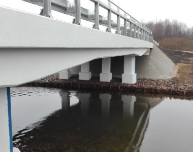 2016 - Przebudowa mostu i dojazdów w miejscowości  Gnojenko,w km 7+541 drogi powiatowej nr  1363 N